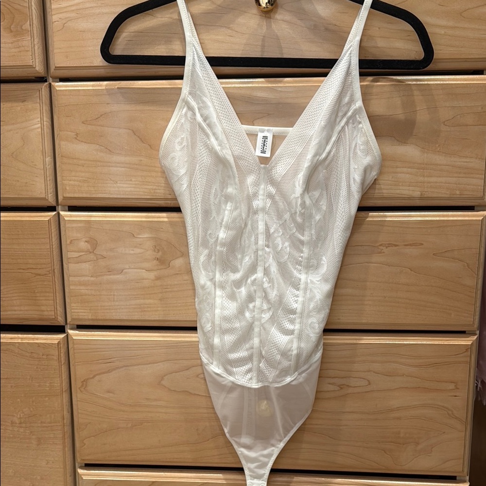 Wolford white bodysuit medium